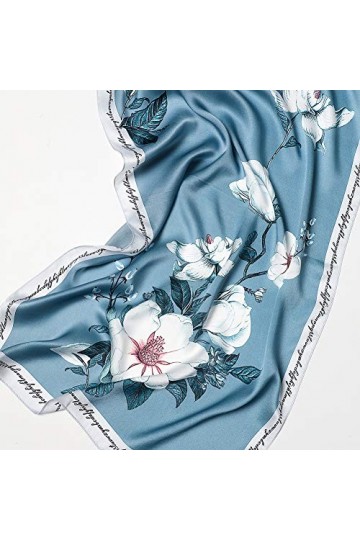 STORY OF SHANGHAI Femme Foulard 100% Soie de Mûrier Coloré Echarpe Léger Elégant Coupe Manuel Meilleur Cadeau pour votre Lady