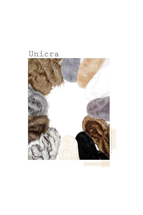 Unicra Châle en fourrure synthétique marron sans manches pour mariée et demoiselles dhonneur