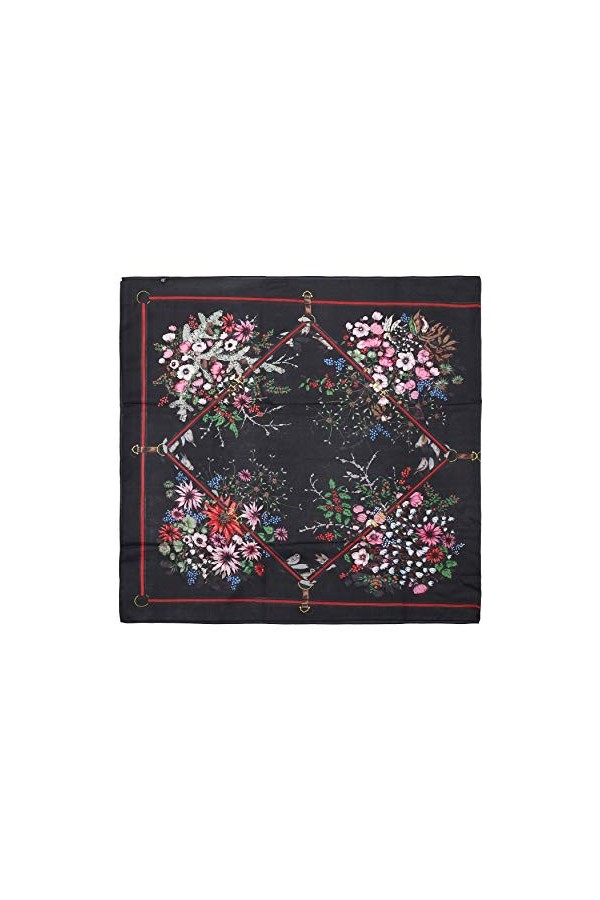 LANSILK Écharpes Foulards Soie Femmes - Foulard en soie légère respirante, châle, grande écharpe longue élégant cachemire à l