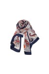 LANSILK Écharpes Foulards Soie Femmes - Foulard en soie légère respirante, châle, grande écharpe longue élégant cachemire à l