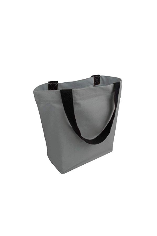 Cottonbagjoe Sac de transport élégant et spacieux - Avec poche intérieure, fermeture éclair et grand fond - Sac en coton - Sa