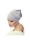 Viva Headwear Anna V Tube en Coton Doux et Viscose, Gris foncé mélangé, Taille Unique Femme