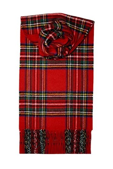 Longue écharpe en laine dagneau brossée - Qualité supérieure Disponibles dans différents tartans - - Taille unique