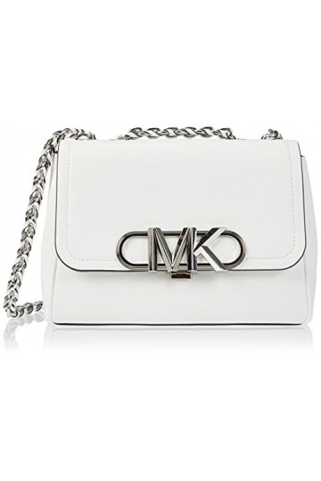 Michael Kors Parker MD Conv Chain Shldr, Bag Women, White, Taille Unique