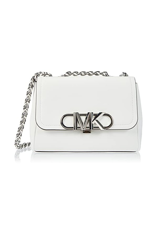 Michael Kors Parker MD Conv Chain Shldr, Bag Women, White, Taille Unique