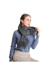LumiSyne Hiver Senior Écharpe En Cachemire Couleur Unie Pour Femme Pashmina Châle Frange Foulards Grande Et Épaissie Etoles