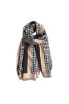 LumiSyne Hiver Écharpe En Cachemire Châle De Mode Pour Femmes Pied De Poule Classique Pashmina Foulards Frange Douce Chaud Lo