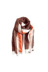 LumiSyne Hiver Écharpe En Cachemire Châle De Mode Pour Femmes Pied De Poule Classique Pashmina Foulards Frange Douce Chaud Lo