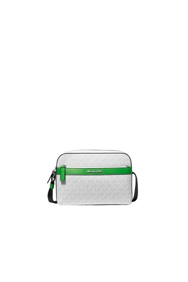 Michael Kors Cooper Sac à bandoulière pour appareil photo, Vert fluo, Medium