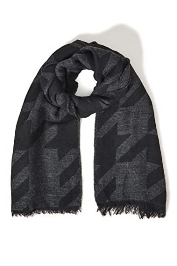 APART Fashion Woven Shawl Écharpe pour Temps Froid, Black, Taille Unique Femme