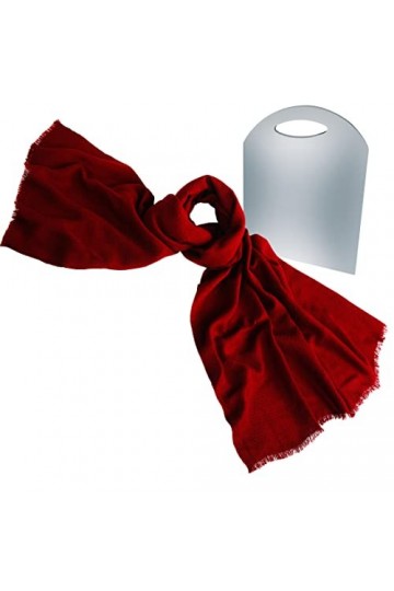 Châle Femme Modal Coton Mélangé Bordeaux uni Collection BEAT 70 x 190 cm