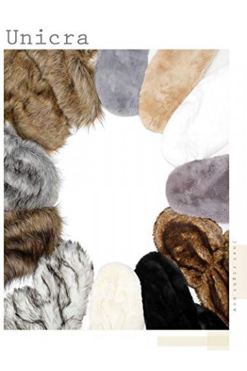 Unicra Châle en fourrure synthétique marron sans manches pour mariée et demoiselles dhonneur