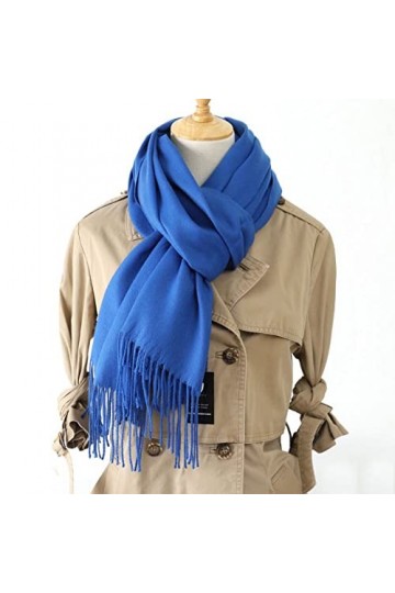 Écharpe en cachemire pour femme couleurs assorties Grand modèle 200 x 70 cm Pashmina de qualité supérieure, épaisse, châles