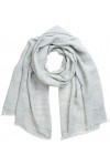 APART Fashion Woven Shawl Écharpe pour Temps Froid, Light Grey, Taille Unique Femme