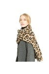 Amorar Femmes Echarpe Hiver Chaud Cachemire Pashmina Châle Wrap Imprimé Léopard Longue Écharpe Col Chaud