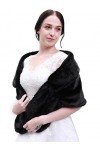 Sither Châle en fausse fourrure pour femme