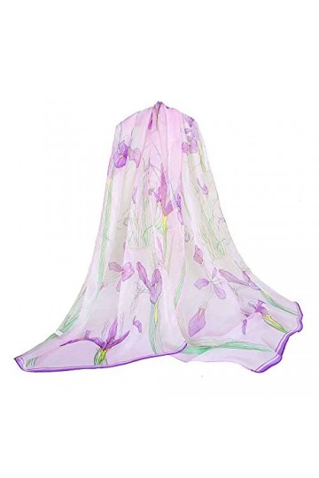Signare Foulard pour femme 100 % soie légère et douce