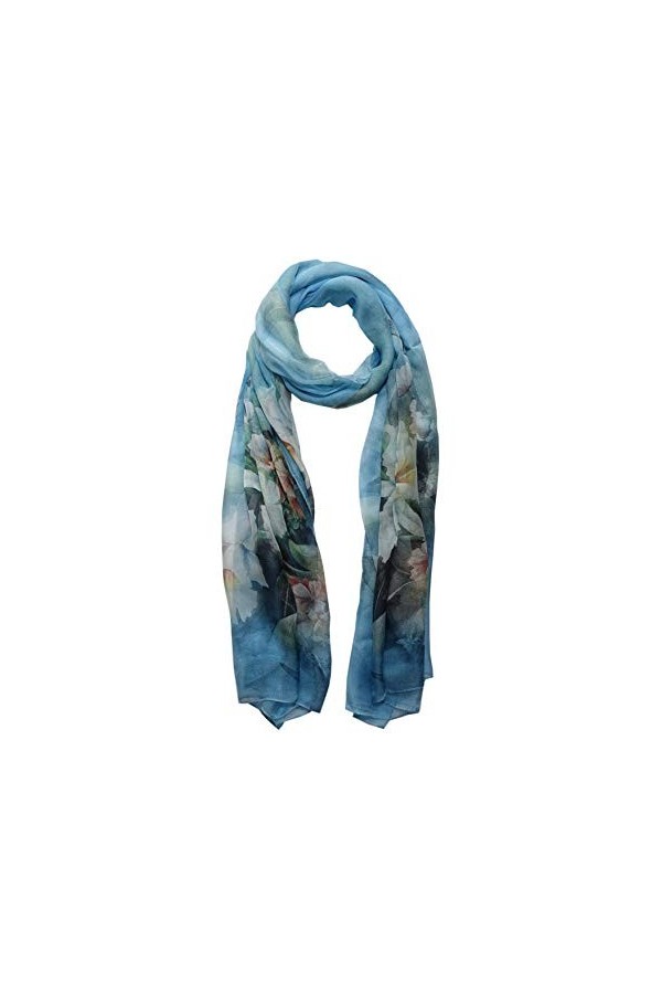 Towergem Écharpe légère 100 % soie pour femme 178 x 109 cm - - 90