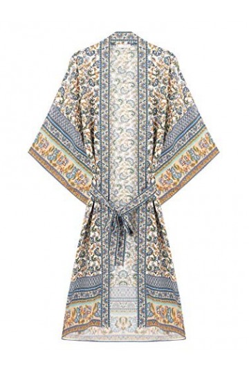 R.Vivimos Kimono ample à imprimé floral pour femme - - M
