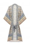 R.Vivimos Kimono ample à imprimé floral pour femme - - M