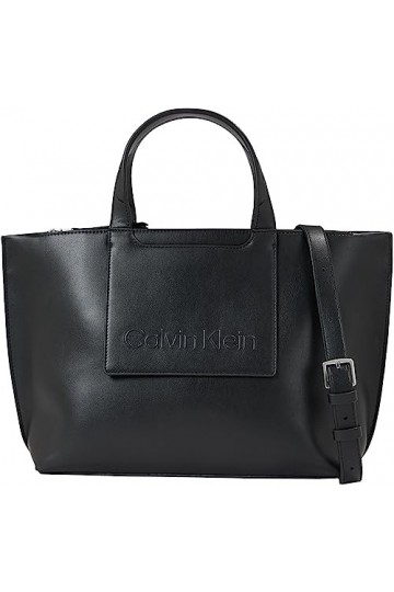 Calvin Klein Set Tote Medium, Crossovers Femme, CK Noir, Taille Unique