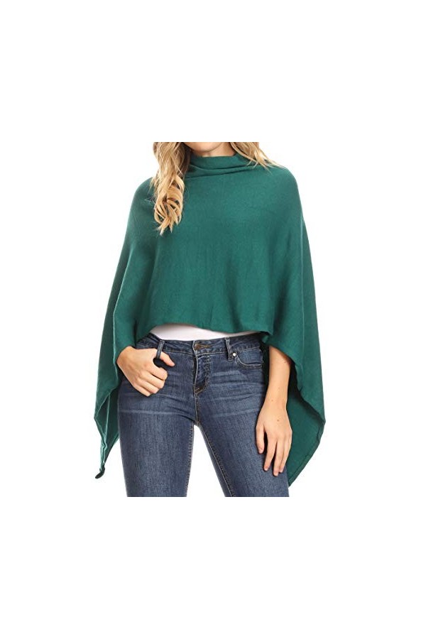 Sakkas 1926 - Chandail à Capuchon Super Doux et léger pour Femmes de Laurel - Vert foncé - OS