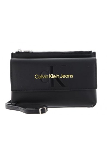 Calvin Klein CKJ Sculpted EW Flap Xbody Mono Fashion Black