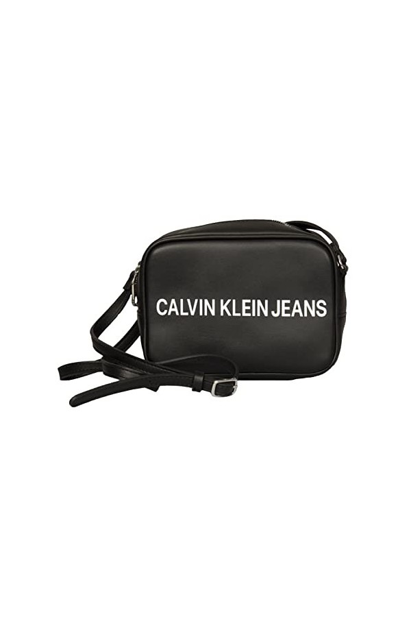 Calvin Klein Jeans CK sac femme avec bandoulière article ZW0ZW01832 CAMERA BAG - cm.19 x cm.14 x cm.8 approx. , BDS Black/Ne