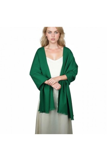 SWAT PANY Écharpes pashmina pour femme - Châles et écharpes pour femme - Pour mariage et hiver, Vert-2, L