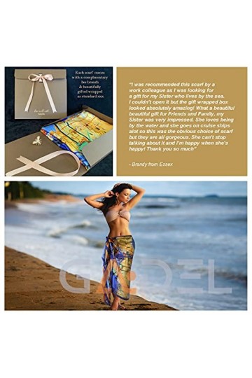 Grande écharpe en satin avec broche abeille - Cadeau pour femme/elle/maman, paréo de plage, foulard en soie végan, châles, éc