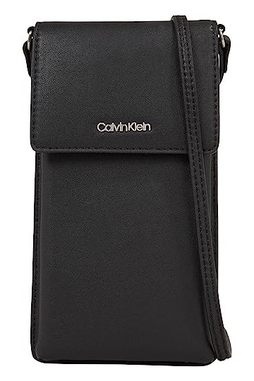 Calvin Klein Must Xbody Pochette pour téléphone, Accessoire Technique Femme, CK Noir, Taille Unique