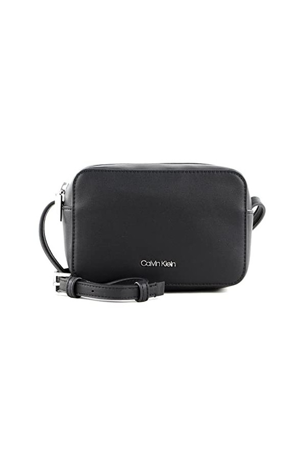 Calvin Klein Sac Bandoulière Femme Ck Must Camera Bag Petit Modèle, Noir Ck Black , Taille Standard