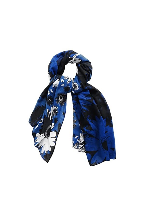 Desigual Foulard New Hero Rectangle Blue, Bleu, Taille unique, 2085-DAWN BLUE 