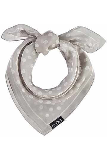Fraas Mouchoir à pois pour femme - 68 x 68 cm - Soie