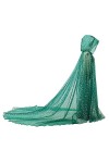 GRACEART Cape de mariée à capuche longue dos de mariage Tulle elfe robe chapelle voile Mantilla, violet, taille unique