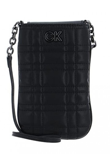 Calvin Klein Re-Lock Quilt Phone Pouch CK Black