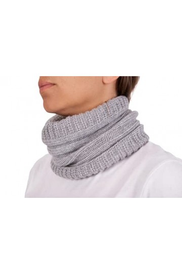 Tour de cou mixte cachemire homme femme fabriqué en Italie écharpe bonnet cachemire hiver unisexe laine mérinos noir gris bla