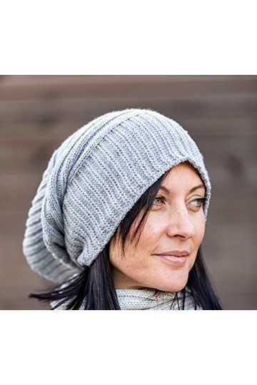 Tour de cou mixte cachemire homme femme fabriqué en Italie écharpe bonnet cachemire hiver unisexe laine mérinos noir gris bla