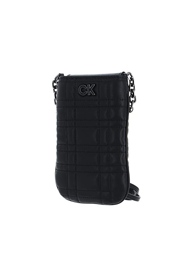 Calvin Klein Re-Lock Quilt Phone Pouch CK Black