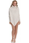 Merry Style Poncho Vêtement Femme M83N4 Poudre, One Size 