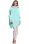 Merry Style Poncho Vêtement Femme M83N4 Poudre, One Size 