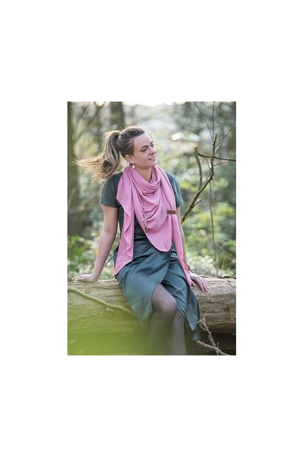 Knit Factory - Lola Châle - Stone Red - 190x85 cm