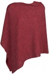 styleBREAKER Poncho pour Dames en Tricot Fin de Couleurs Unies avec Fils à Paillettes, Coupe asymétrique, sans Manches, col R