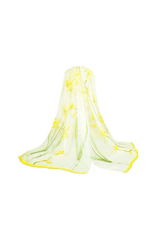 Signare Foulard pour femme 100 % soie légère et douce