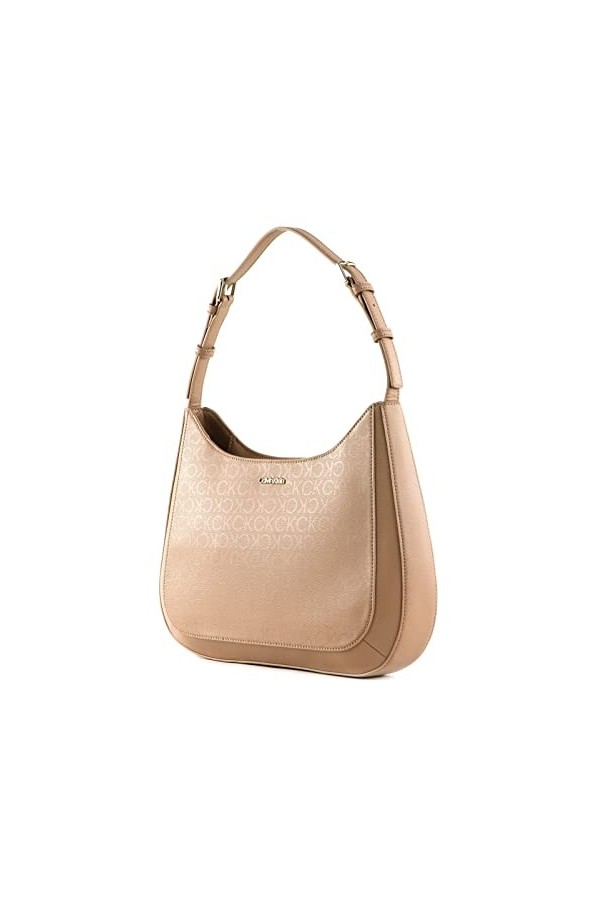 Calvin Klein CK Must Sac à bandoulière M Safari Canvas Mono, marron, OneSize