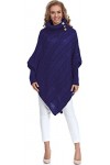 Merry Style Poncho Vêtement Femme C46l4 Bleu Sombre, One Size 