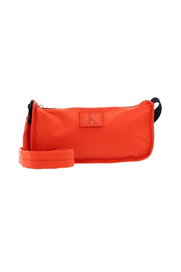 Calvin Klein City Sac à bandoulière en Nylon 25, Femme, Corail, Taille Unique