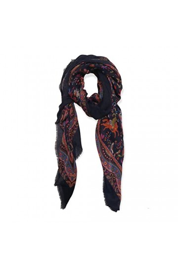 Marco Pascali Foulard Écharpe, Multicolore, 120x120 Femme