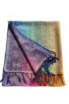CJ Apparel Multicolore Éléphant Design Shawl écharpe Emballage Étole Lancer