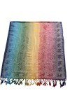 CJ Apparel Multicolore Éléphant Design Shawl écharpe Emballage Étole Lancer